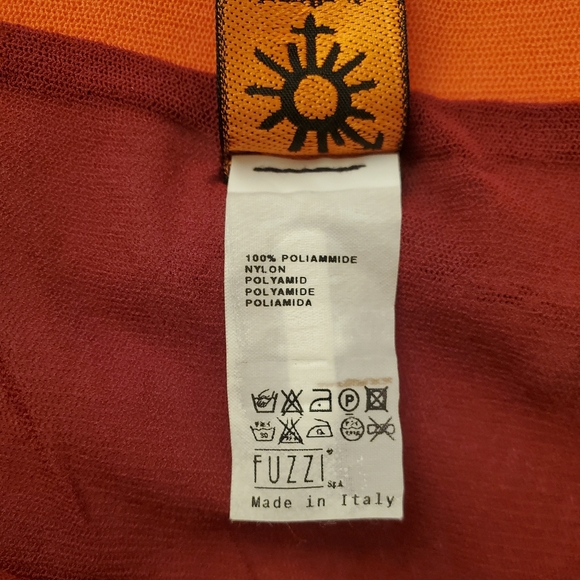 Rare Vintage Jean Paul Gaultier Soleil Parrot Print Mesh Skirt Size Large - Picture 8 of 9